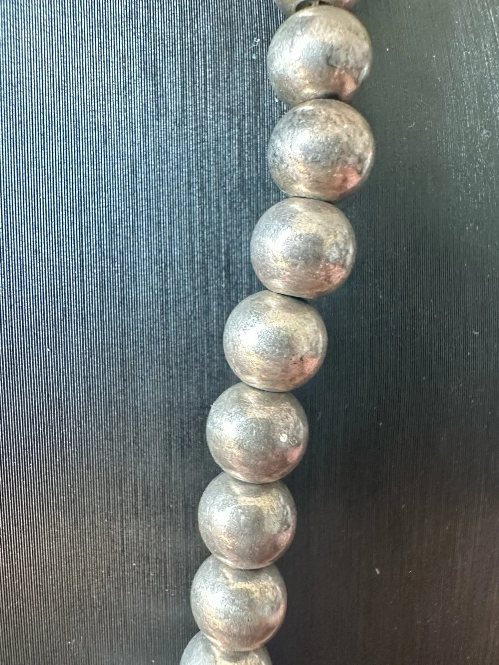 Classic sterling silver Beaded Necklace
